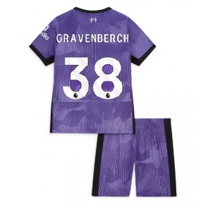 Maillot de foot Liverpool Ryan Gravenberch #38 Troisième enfant 2023-24 Manches Courte (+ pantalon court)